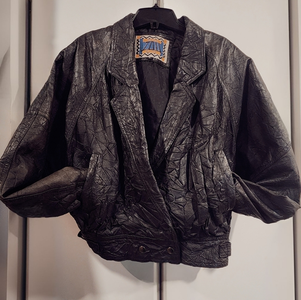 Black Leather Women's Jacket